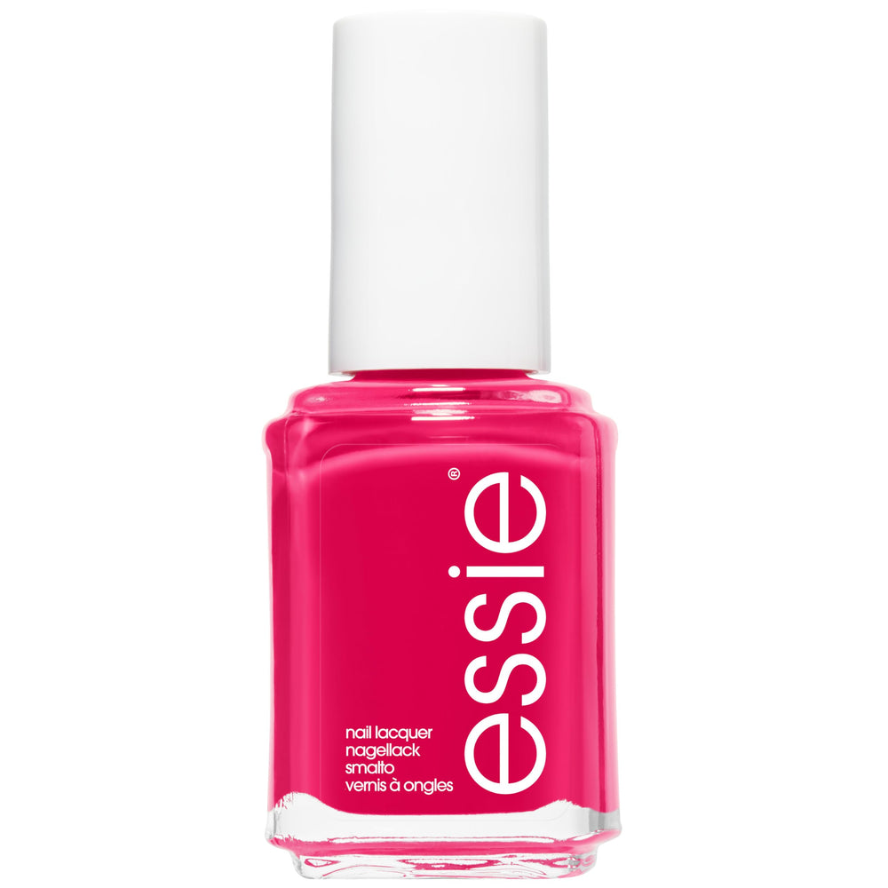 Vernis Essie Watermelon – bouteille colorée pour une manucure estivale et rapide.