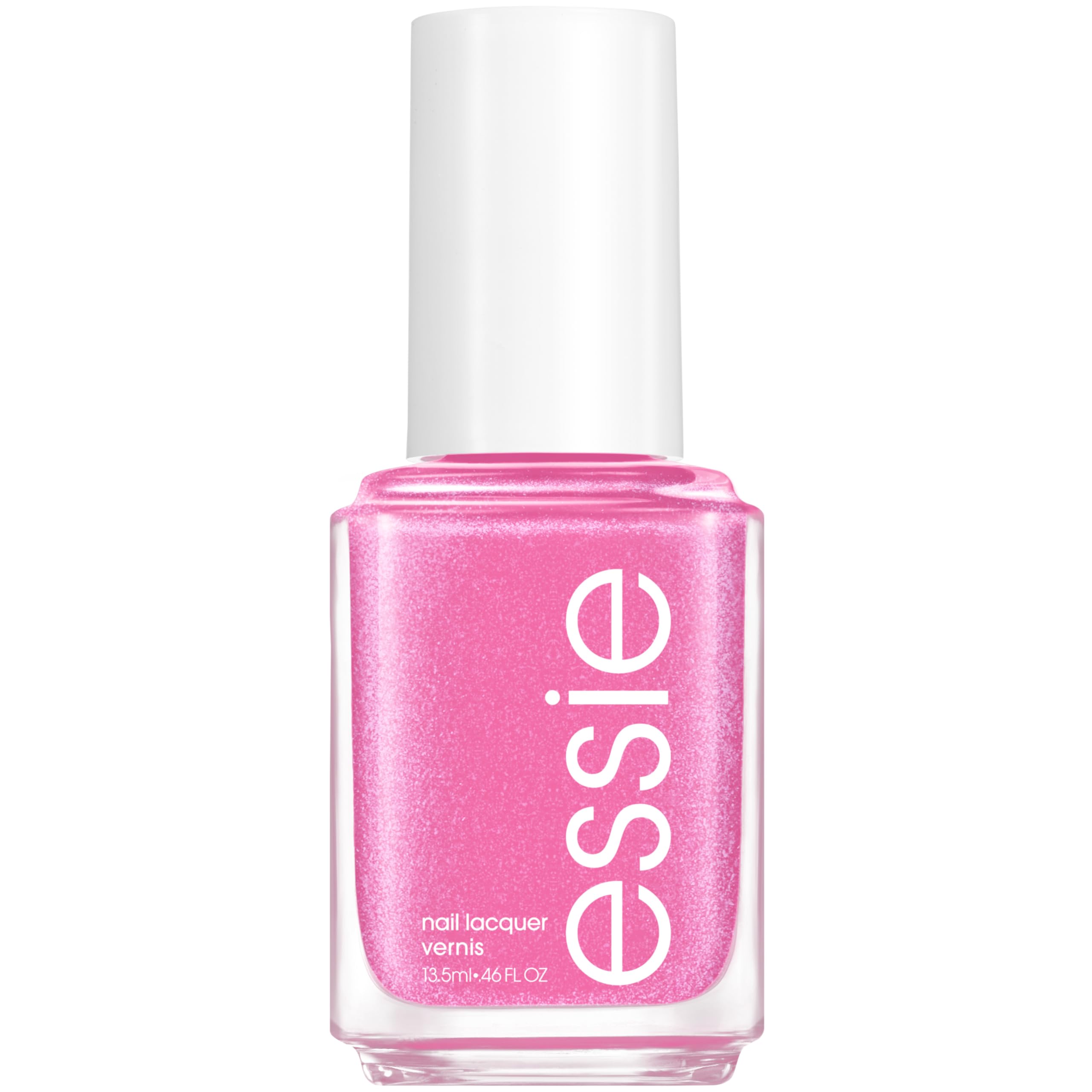 Vernis essie violet pailleté Flirty Flutters pour une manucure lumineuse et chic