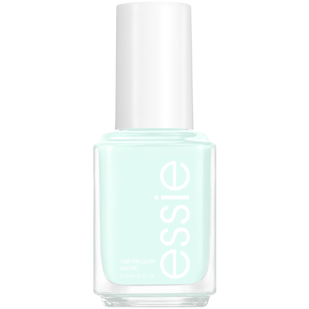 Vernis Essie First Kiss Bliss vert menthe en flacon, couleur creme lumineuse et durable.