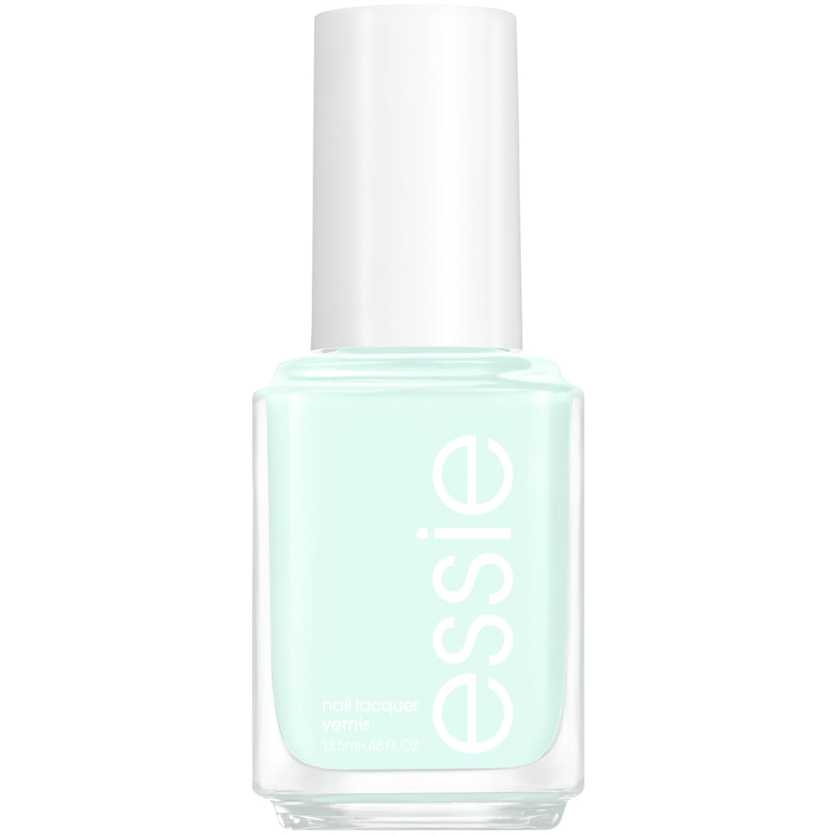 Vernis Essie First Kiss Bliss vert menthe en flacon, couleur creme lumineuse et durable.