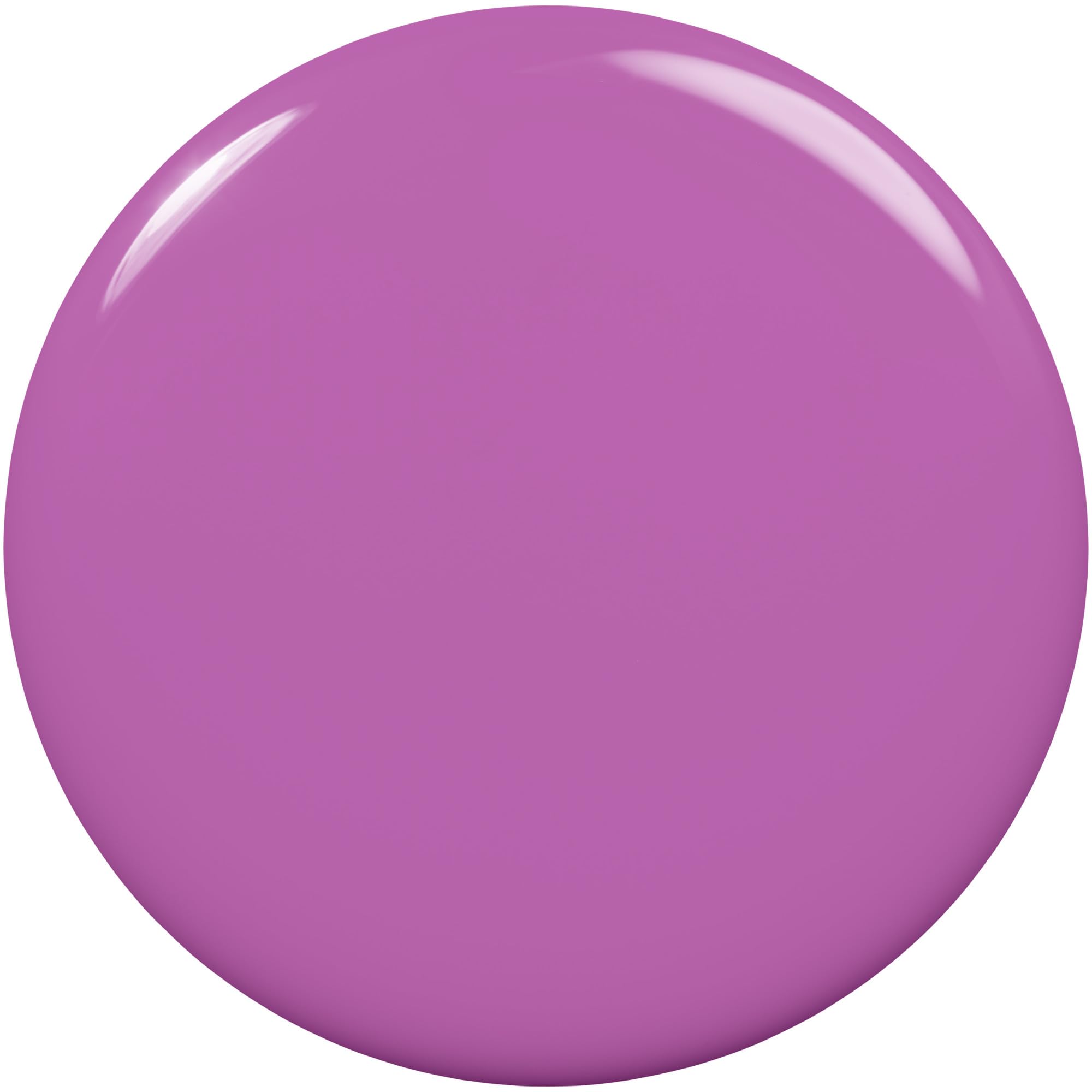 Application lisse du vernis essie violet brillant avec pinceau doux.