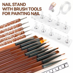 ESUOHYM support-ongles pour présenter vos créations avec stabilité.
