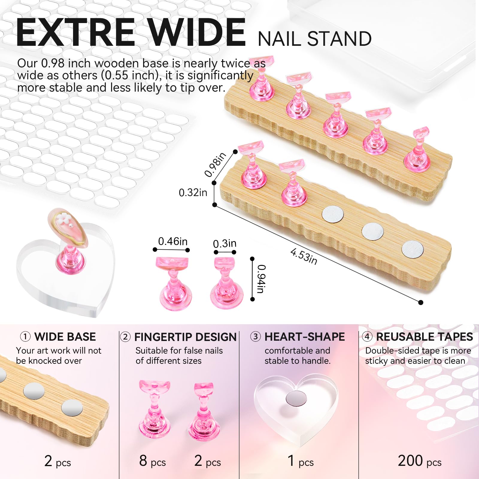 ESUOHYM kit pratique art des ongles deux ensembles pour débutants et professionnels