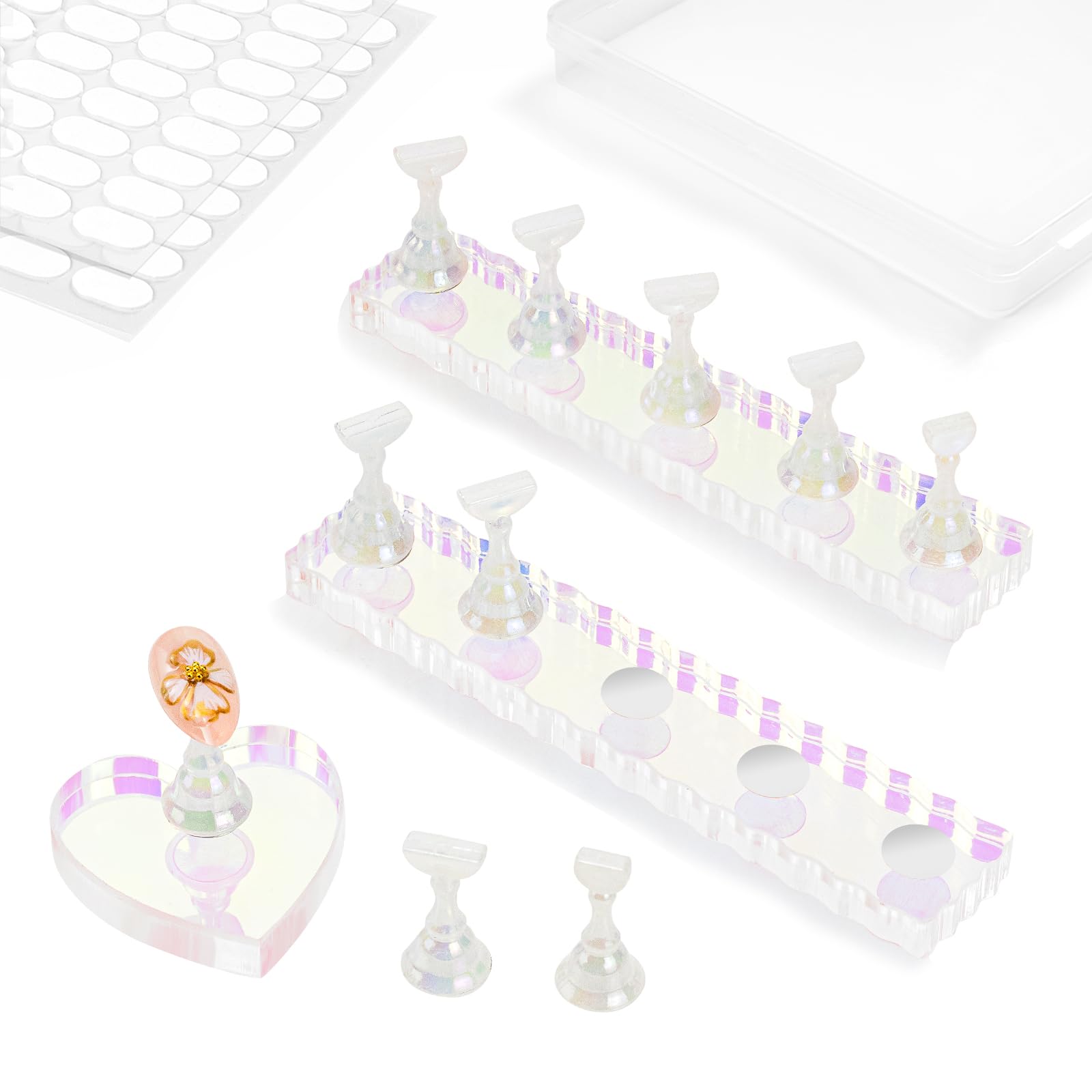 ESUOHYM support ongles acrylique magnétique aurora pour un rendu pro.