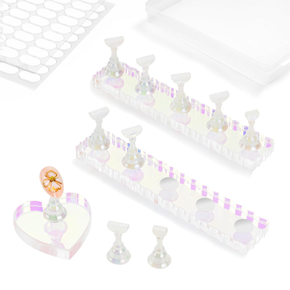 ESUOHYM support ongles acrylique magnétique aurora pour un rendu pro.