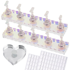 ESUOHYM Présentoir ongles Aurora, support élégant pour démonstrations de nail art