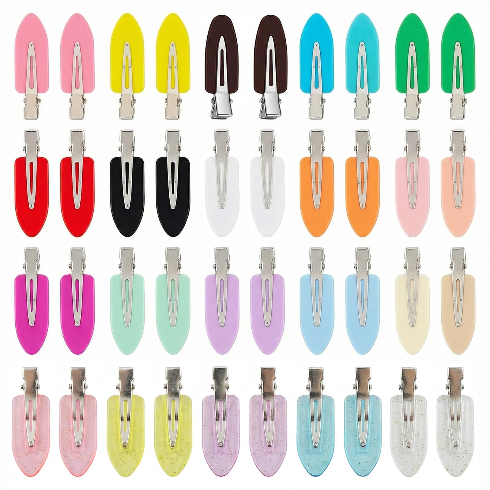 Épingle Eswala sans pli multicolore pour maintenir les cheveux pendant le maquillage.