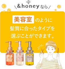 Cheveux brillants et doux après l'application de &honey.
