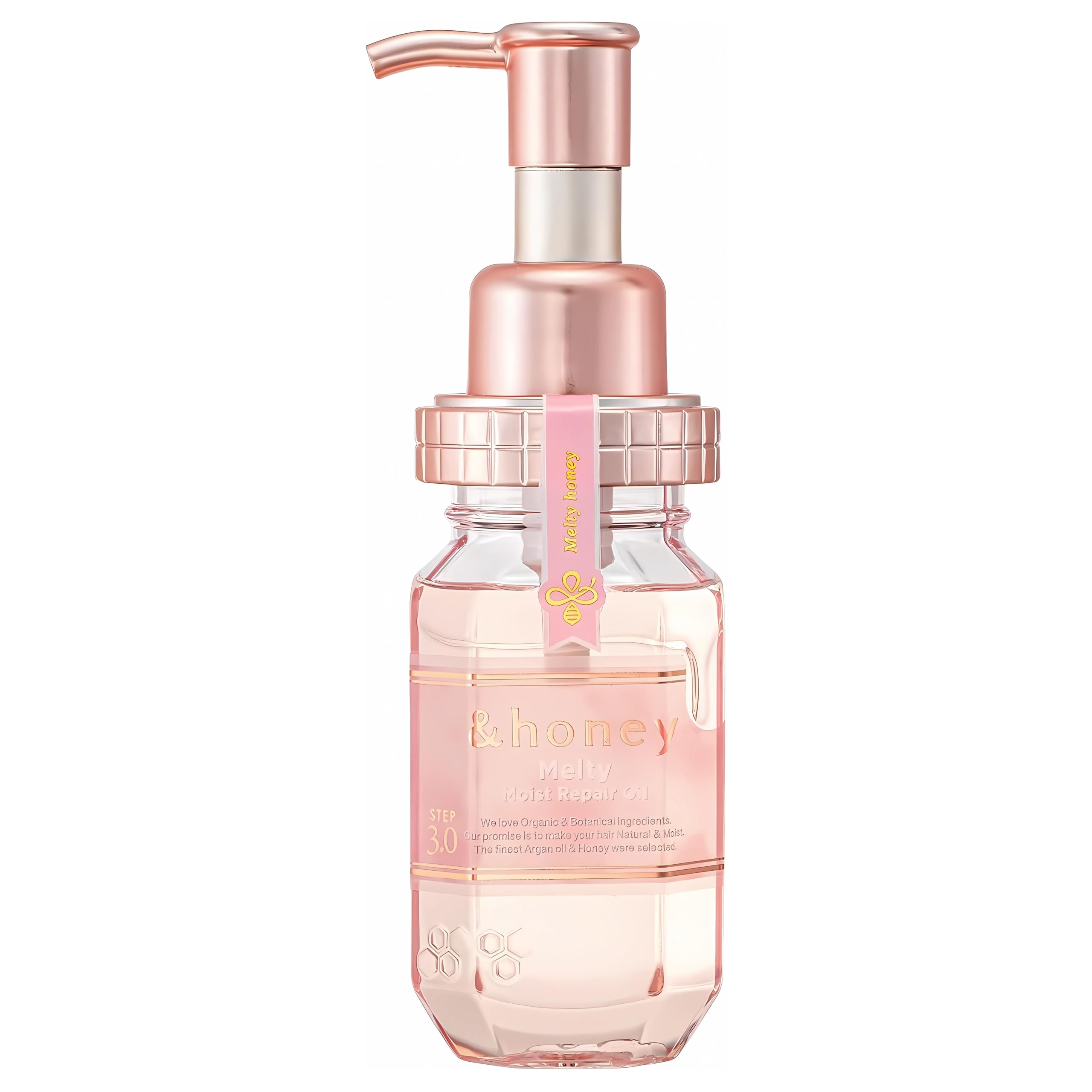 & Honey Melty 3.0 — bouteille d'huile cheveux prête à hydrater durablement les longueurs.