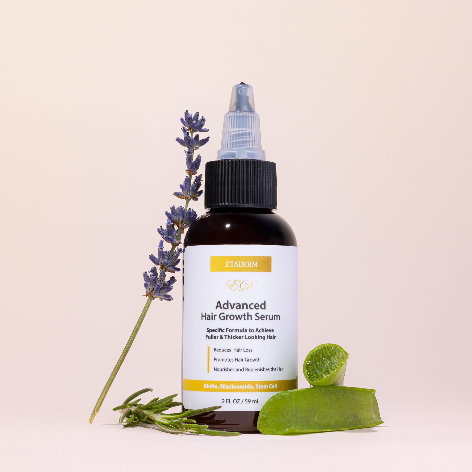 ETADERM Sérum Croissance Cheveux — Cuir chevelu équilibré et nourri.