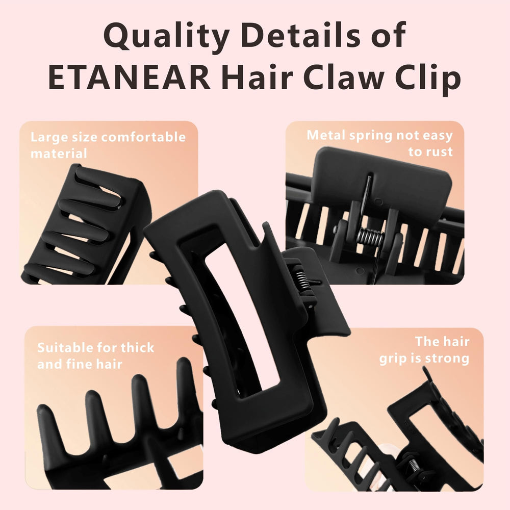 Pinces cheveux nuage crème douce ETANEAR idéales pour cheveux sensibles
