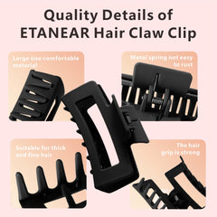 Pinces cheveux nuage crème douce ETANEAR idéales pour cheveux sensibles