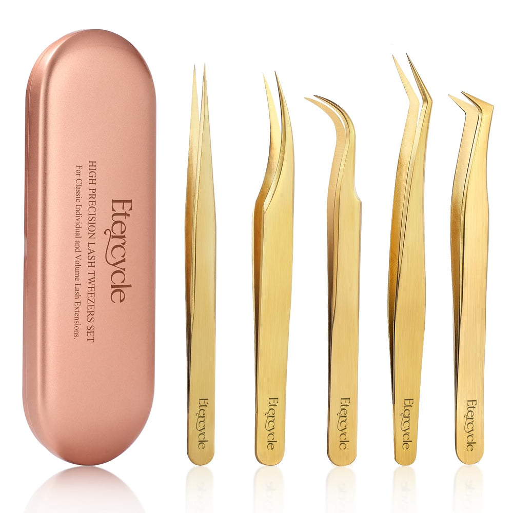 Etercycle pinces à cils haute précision – pointes droites pour une isolation nette.