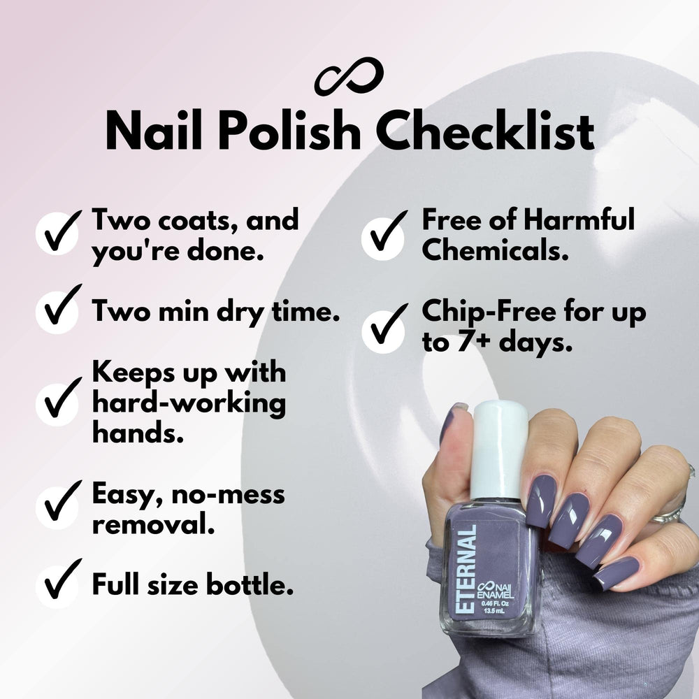 Eternal Blue Nail Polish Set brush stroke highlights pigment and smooth application.