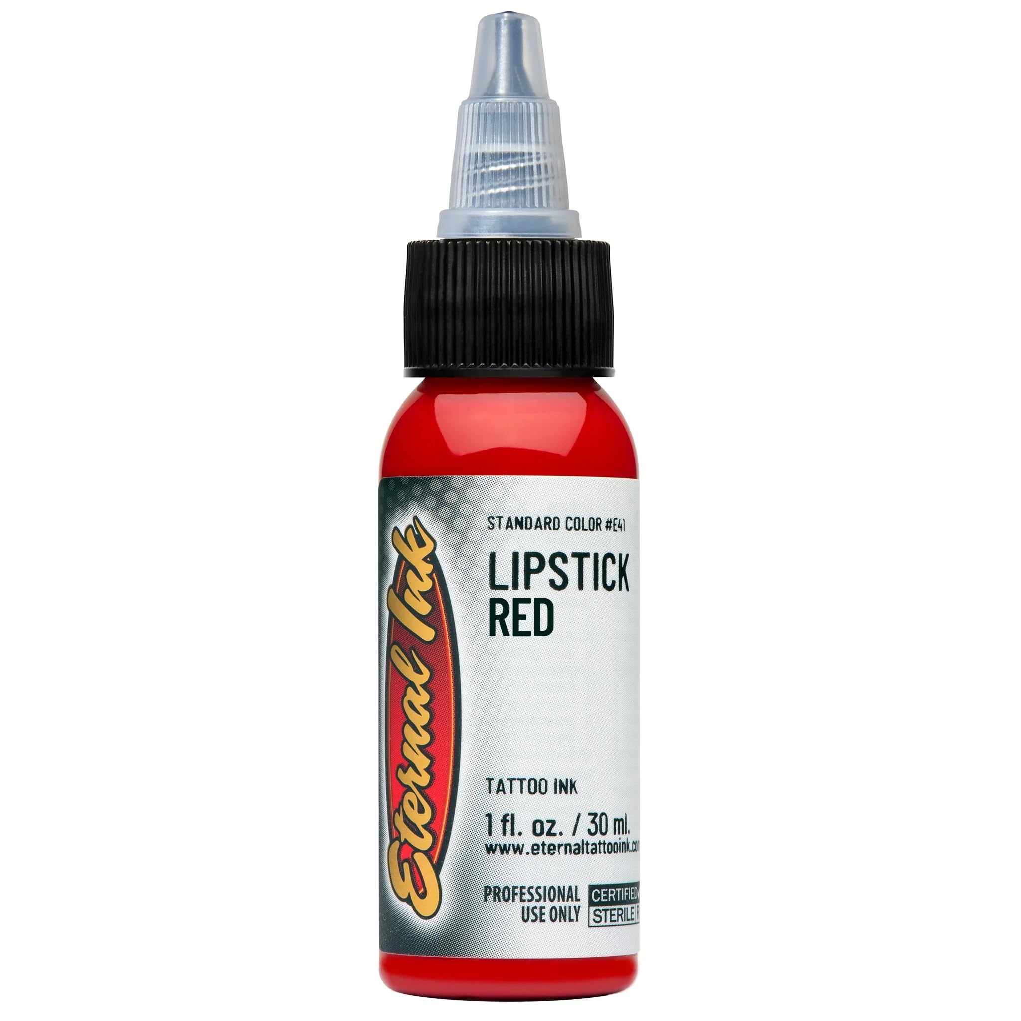 Flux dapplication lisse Eternal Ink Rouge, pratique pour trace9s uniformes.