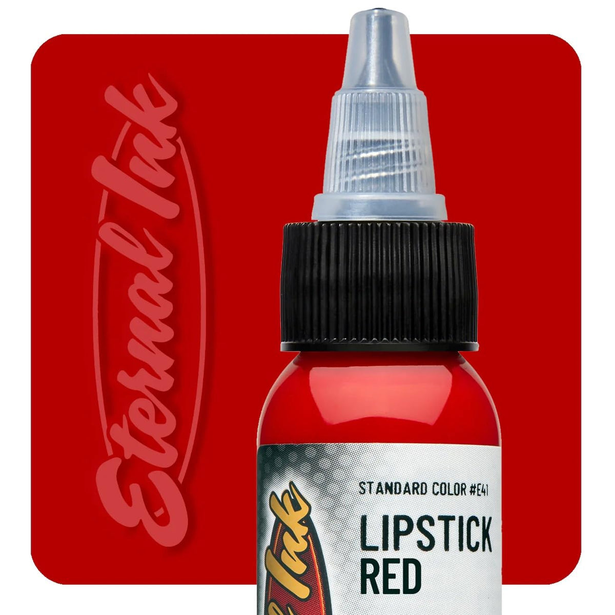 Eternal Ink rouge tatouage encre, bouteille 1 oz, couleur vive durable pour contours nets.