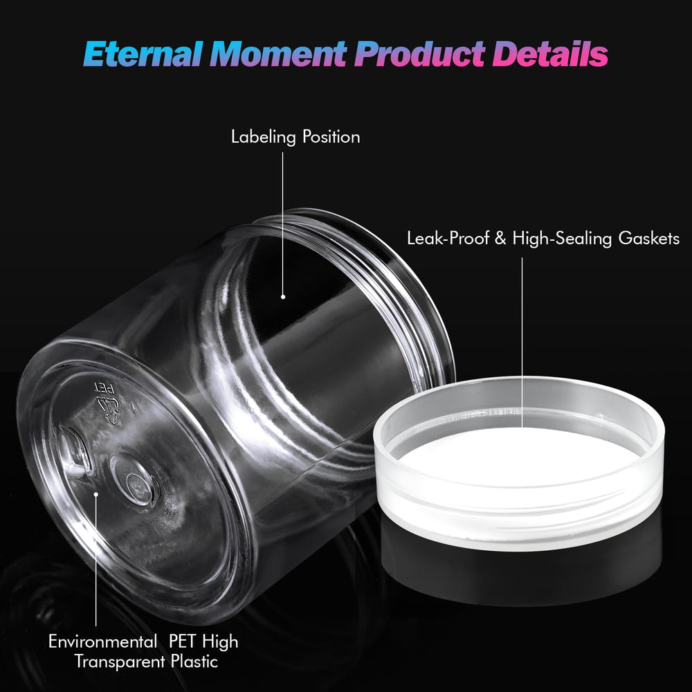 Eternal Moment 4oz étanches, idéal pour déplacements sans fuite.