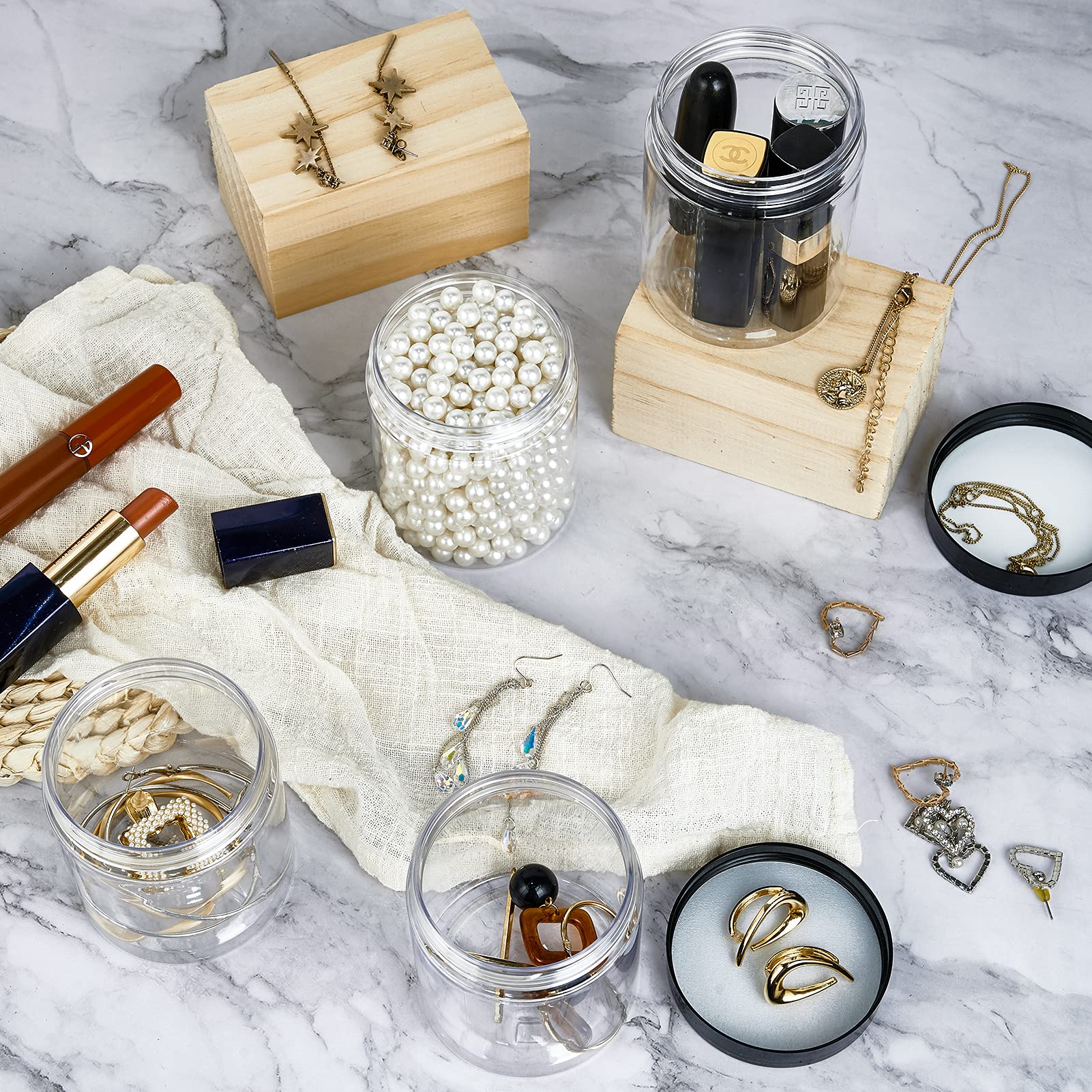 Pots Eternal Moment pour voyage 8oz, rangement facile dans un sac.
