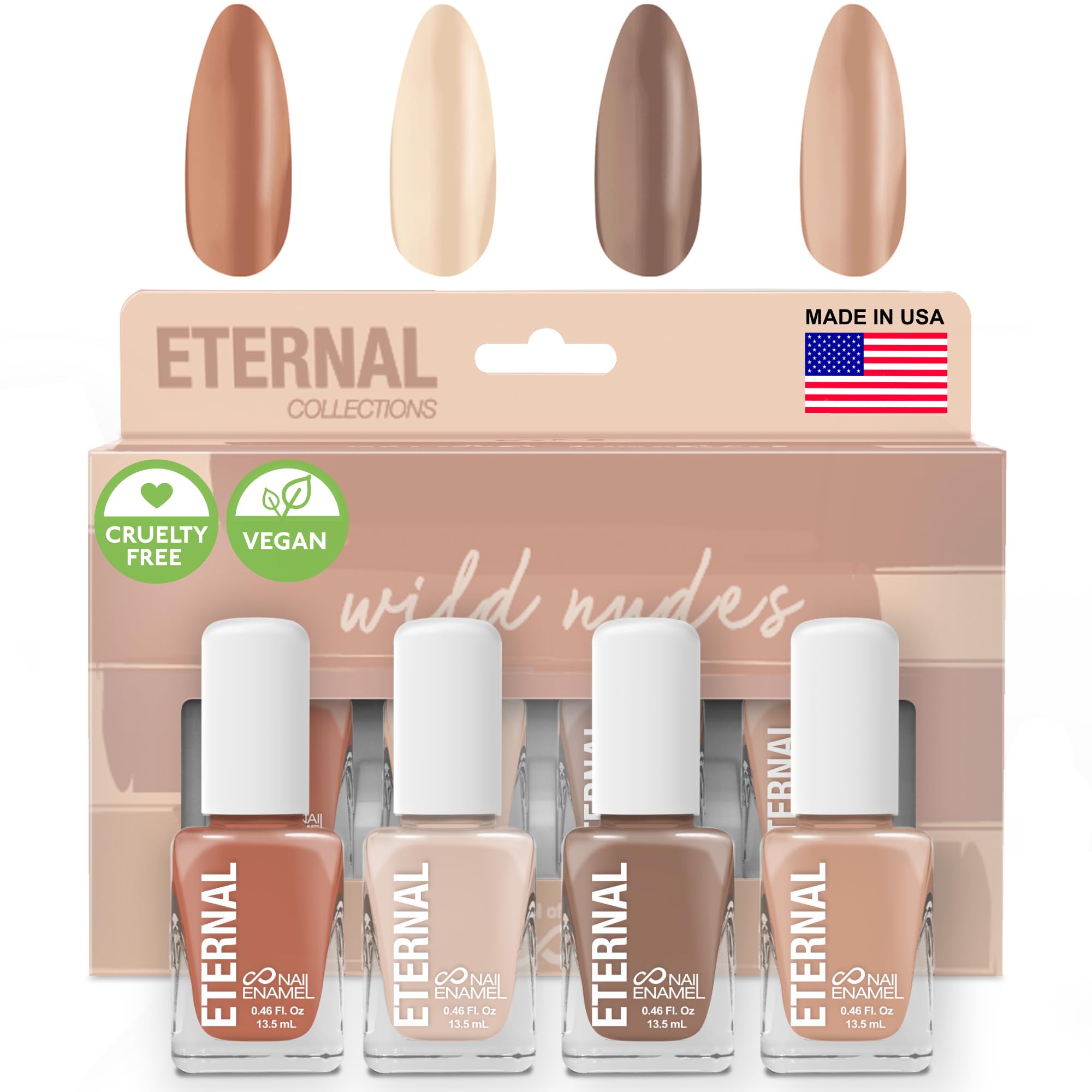 Vernis Eternal Nude – ensemble teintes neutres, pour looks élégants