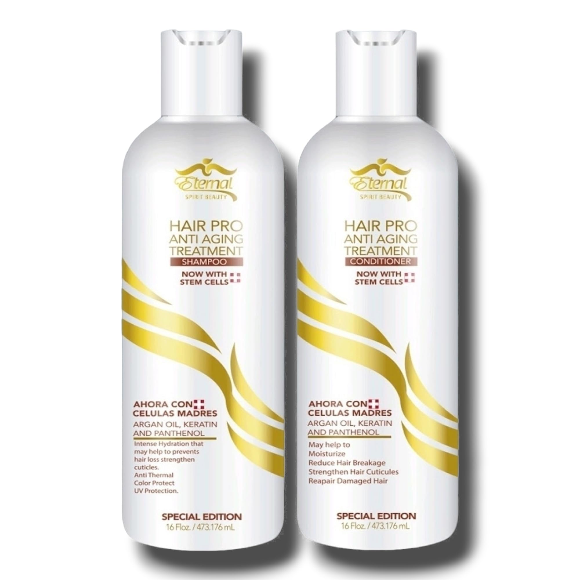 Eternal Spirit Beauty Shampooing bouteille : soin capillaire revitalisant pour cheveux doux et brillants.