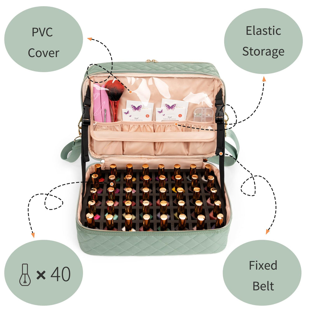 Ethereal compartiment inférieur accueille 40+ vernis et outils.