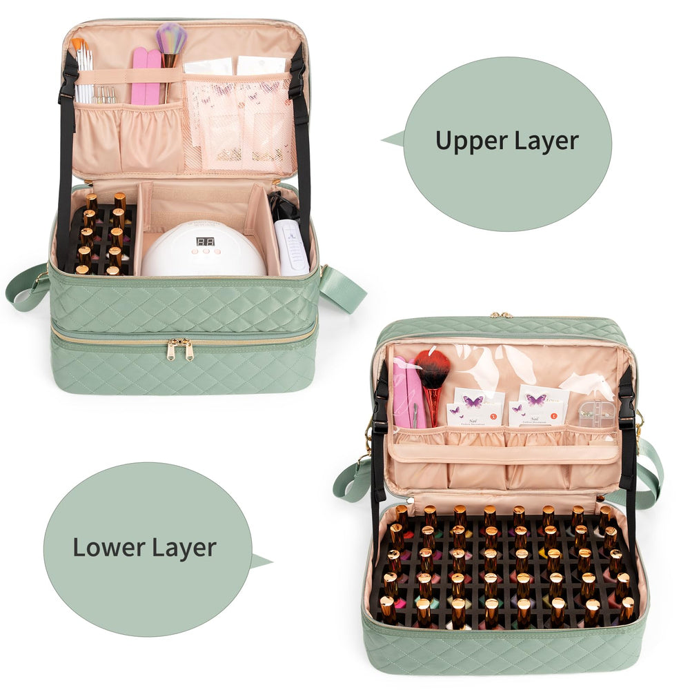 Ethereal design double couche, organisation facile des vernis et outils.