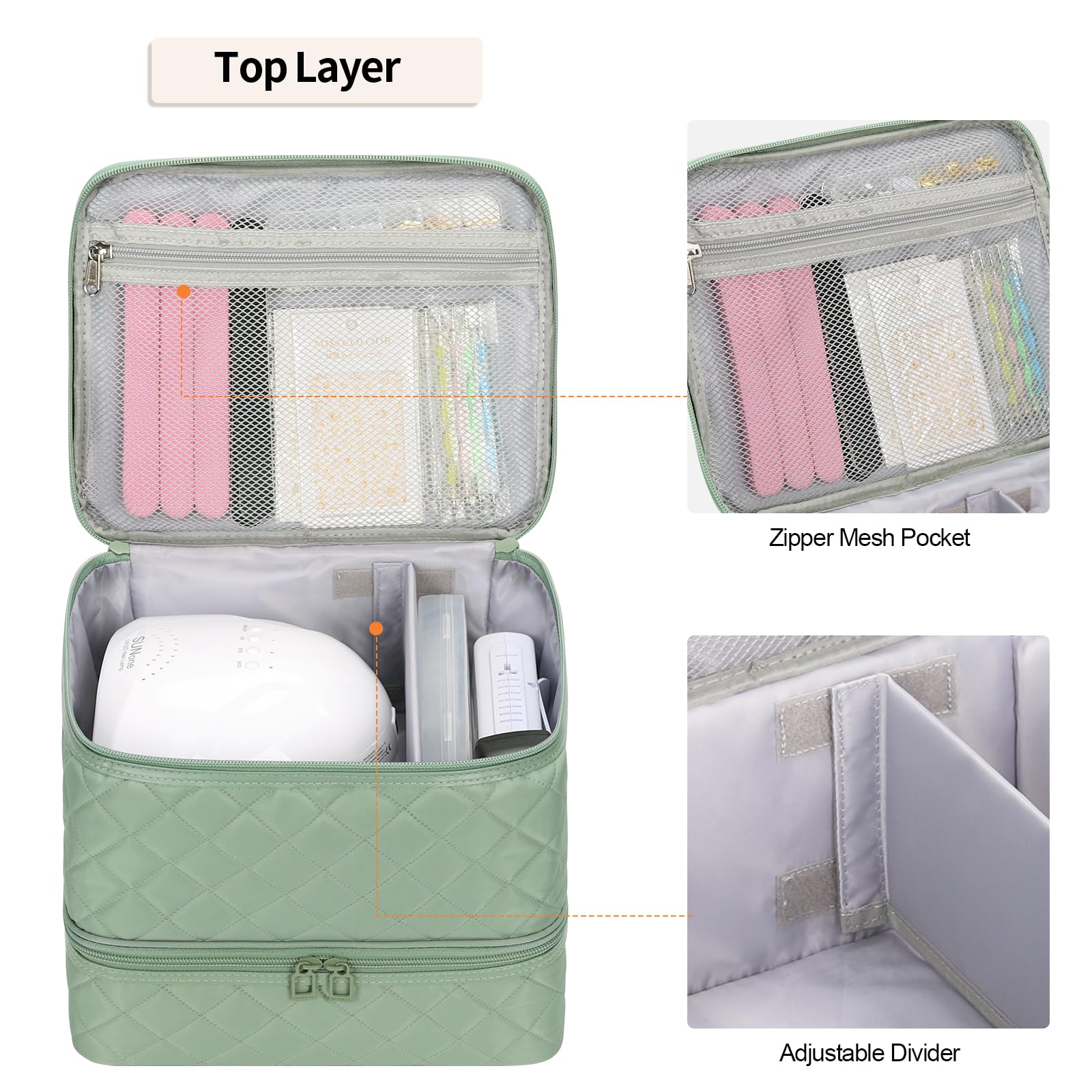 Etui Ethereal pour voyage: rangement sûr des fournitures de vernis, idéal pour déplacements