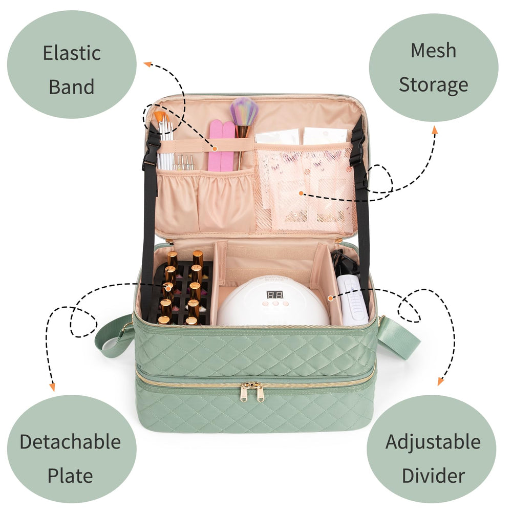 Ethereal matière nylon vegan et rembourrage protègent vos accessoires.