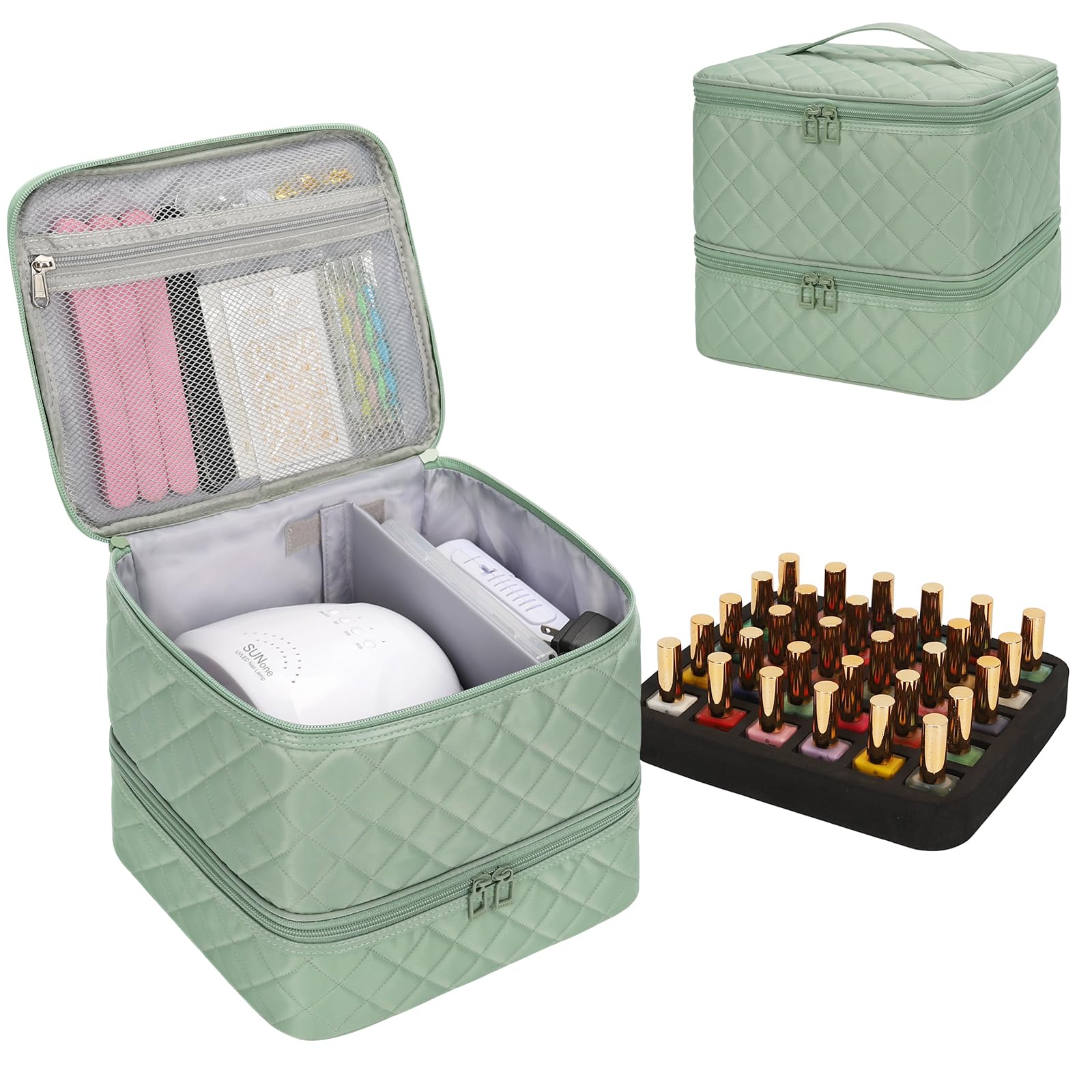 Ethereal Organisateur: vue d’ensemble du rangement pour 30+ flacons de vernis