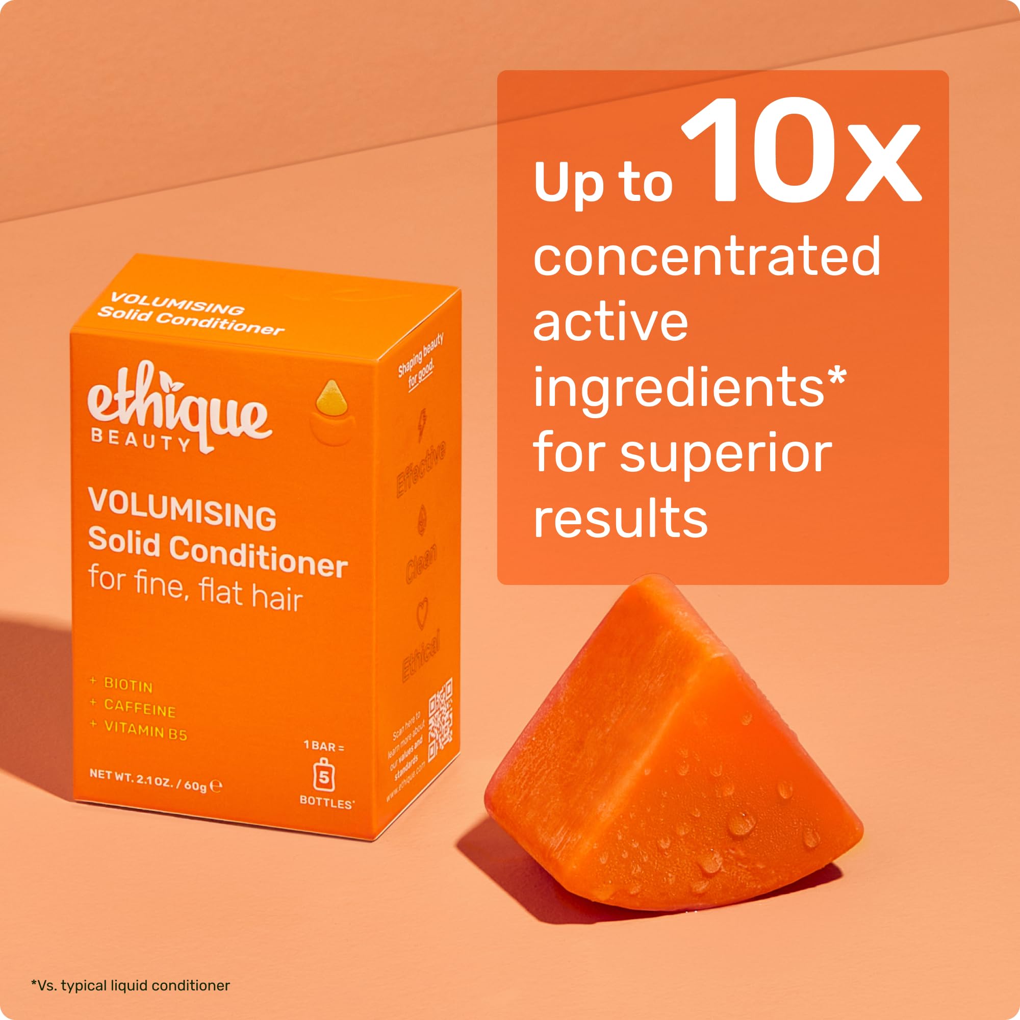 Ethique duo-volume-barre-shampooing, duo complémentaire pour cheveux volumineux et propres.