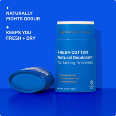 Ethique Déodorant Stick Zinc et Magnésium, action odorante avec des ingrédients naturels.