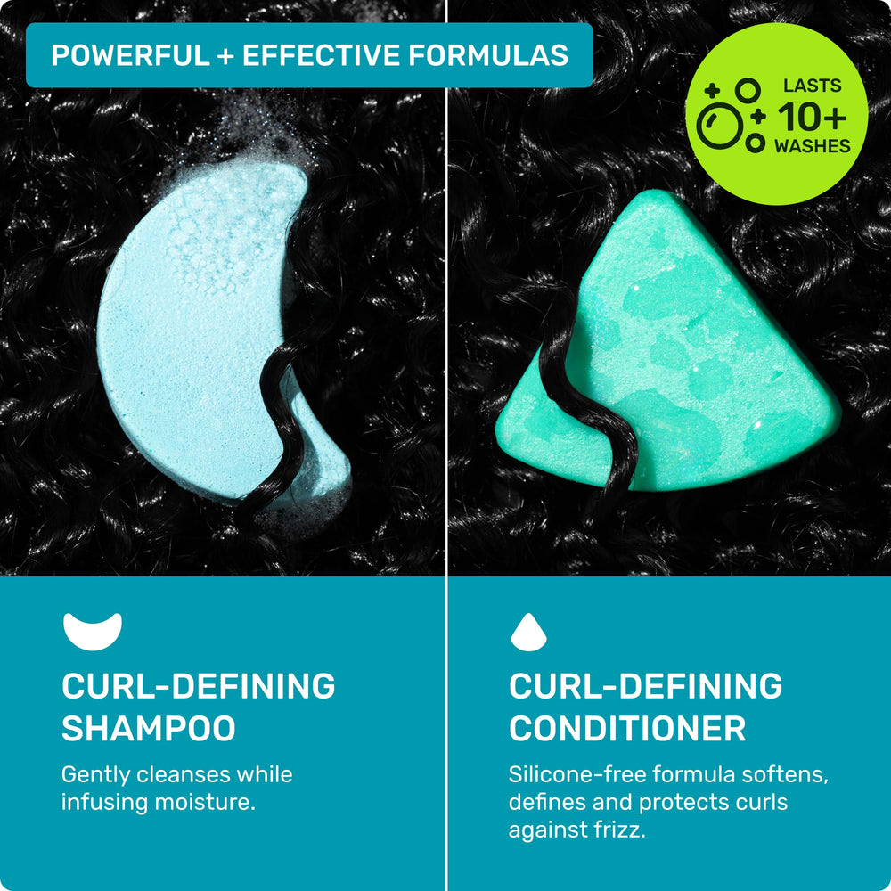 Ethique mini apres-shampoing solide nourrissant les boucles et reduisant les frisottis.