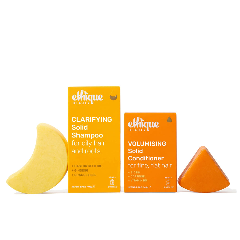 Ethique Shampoing-bar clarifiant avec huile de ricin et note fraîcheur