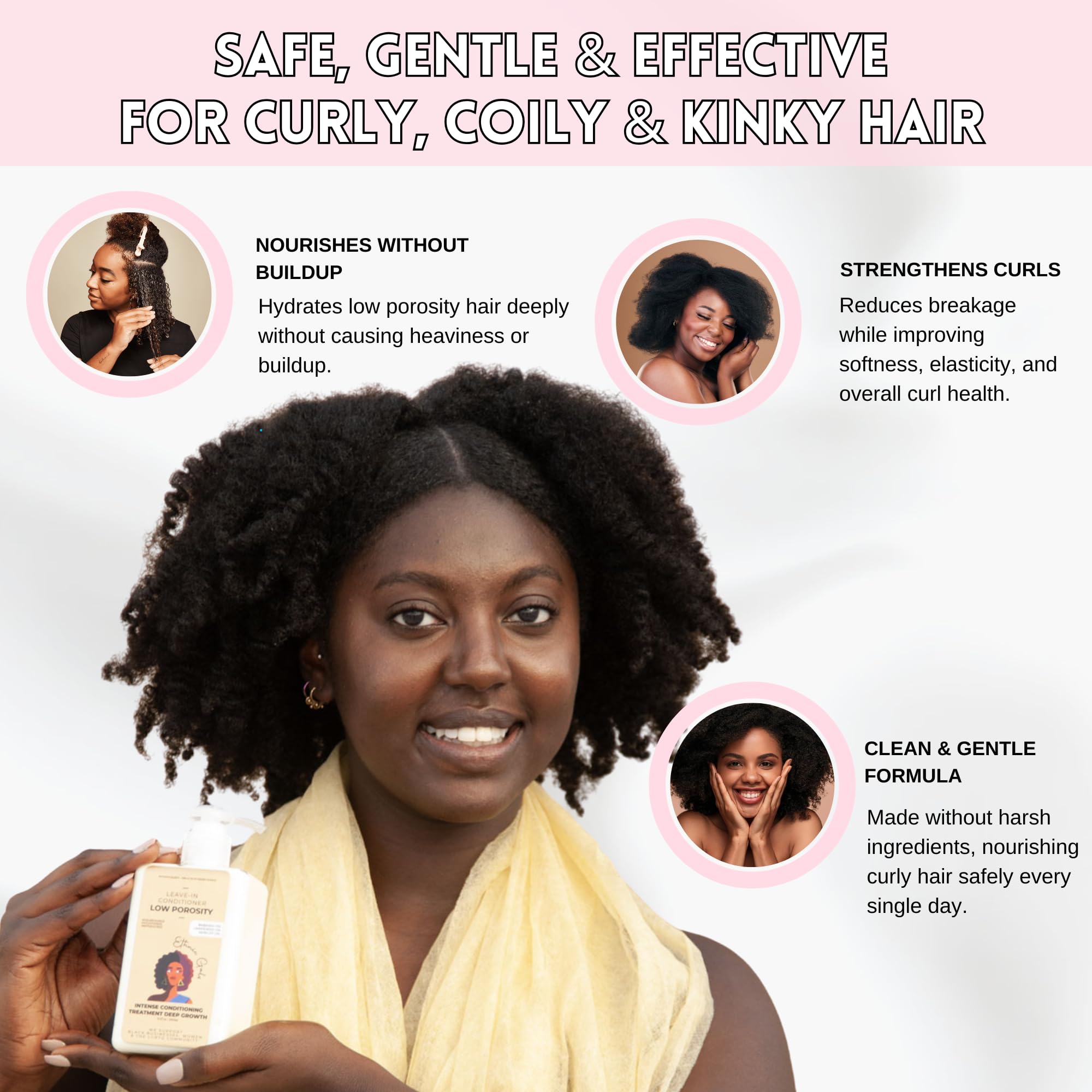 Ethnic Gals, application facile au quotidien pour un soin sans résidu.