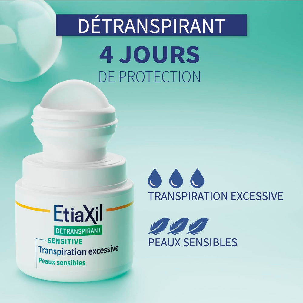 Etiaxil sans parfum, compatible avec déodorant et parfum.