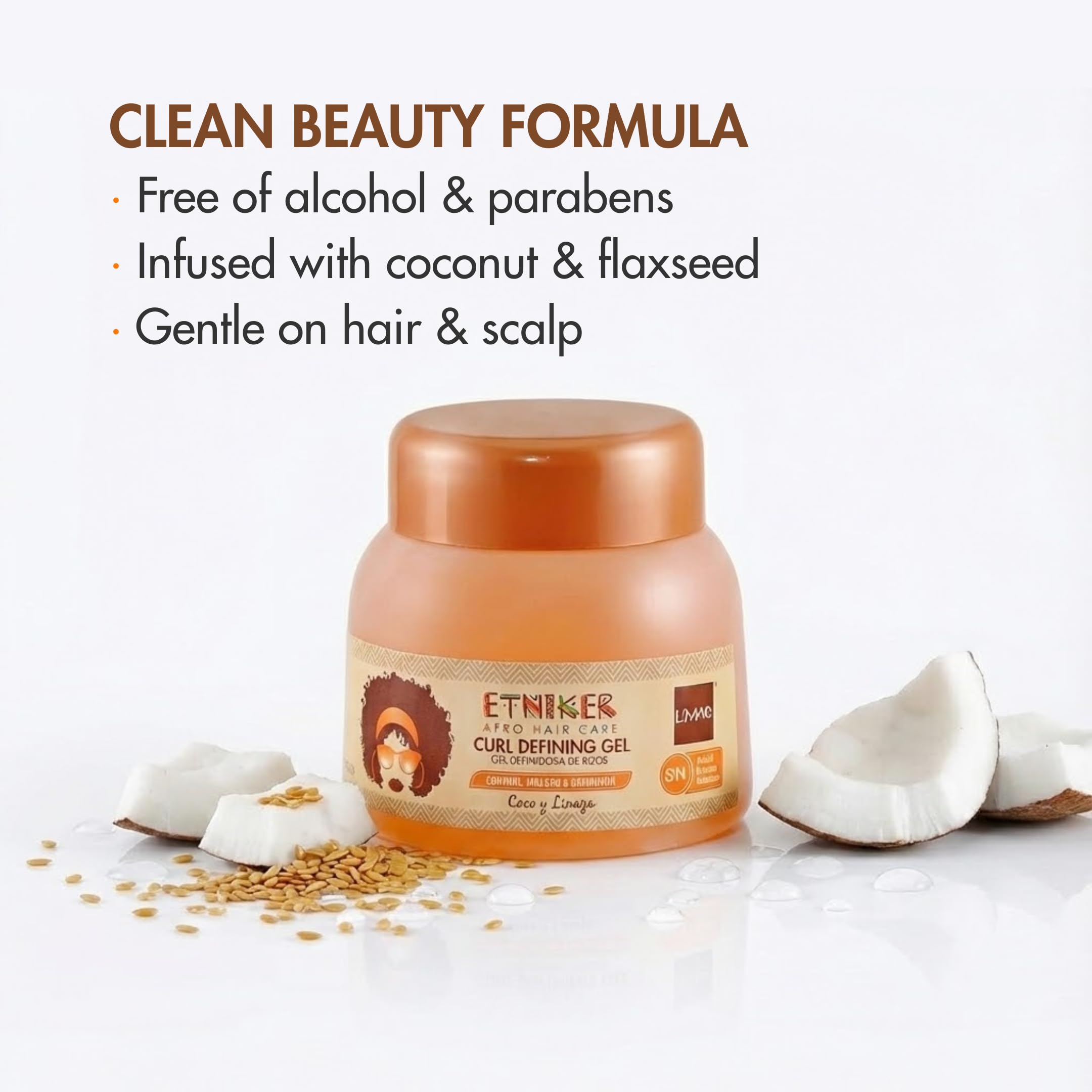 ETNIKER AFRO HAIR CARE: fini brillant sans résidu blanc