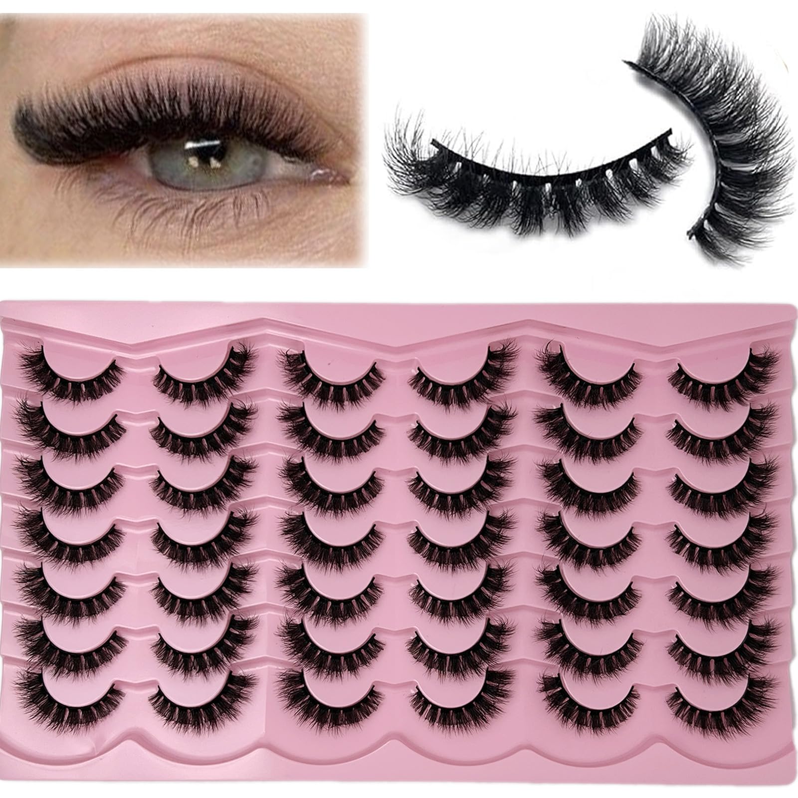 Etokdos cils effet 3D fluffy: volume subtil pour un regard expressif.