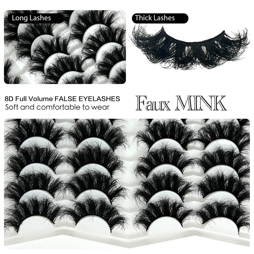 Cils etokdos longs 25mm pour regard amplifié et naturel.