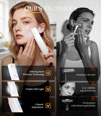 ETQFOTF Sonic Dermaplane 3 vitesses — ajustement personnalisé selon votre peau.
