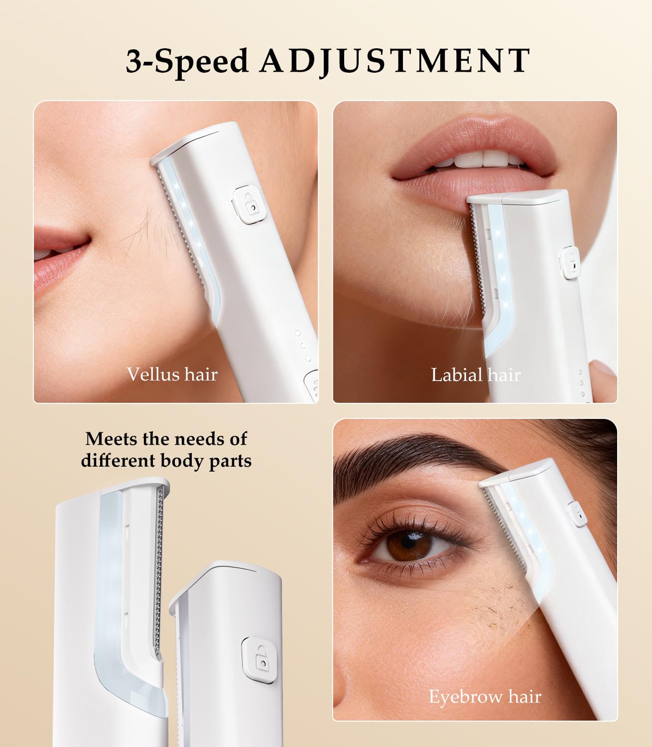 ETQFOTF Sonic Dermaplane lames de remplacement — hygiène et efficacité.