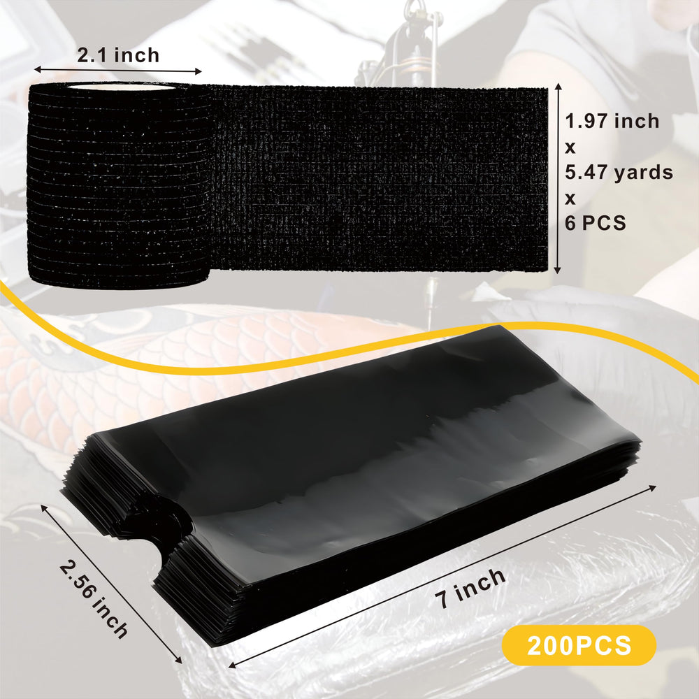 ETRSHIELD: rouleaux adhésifs grip offrent une prise sûre pendant le tatouage.