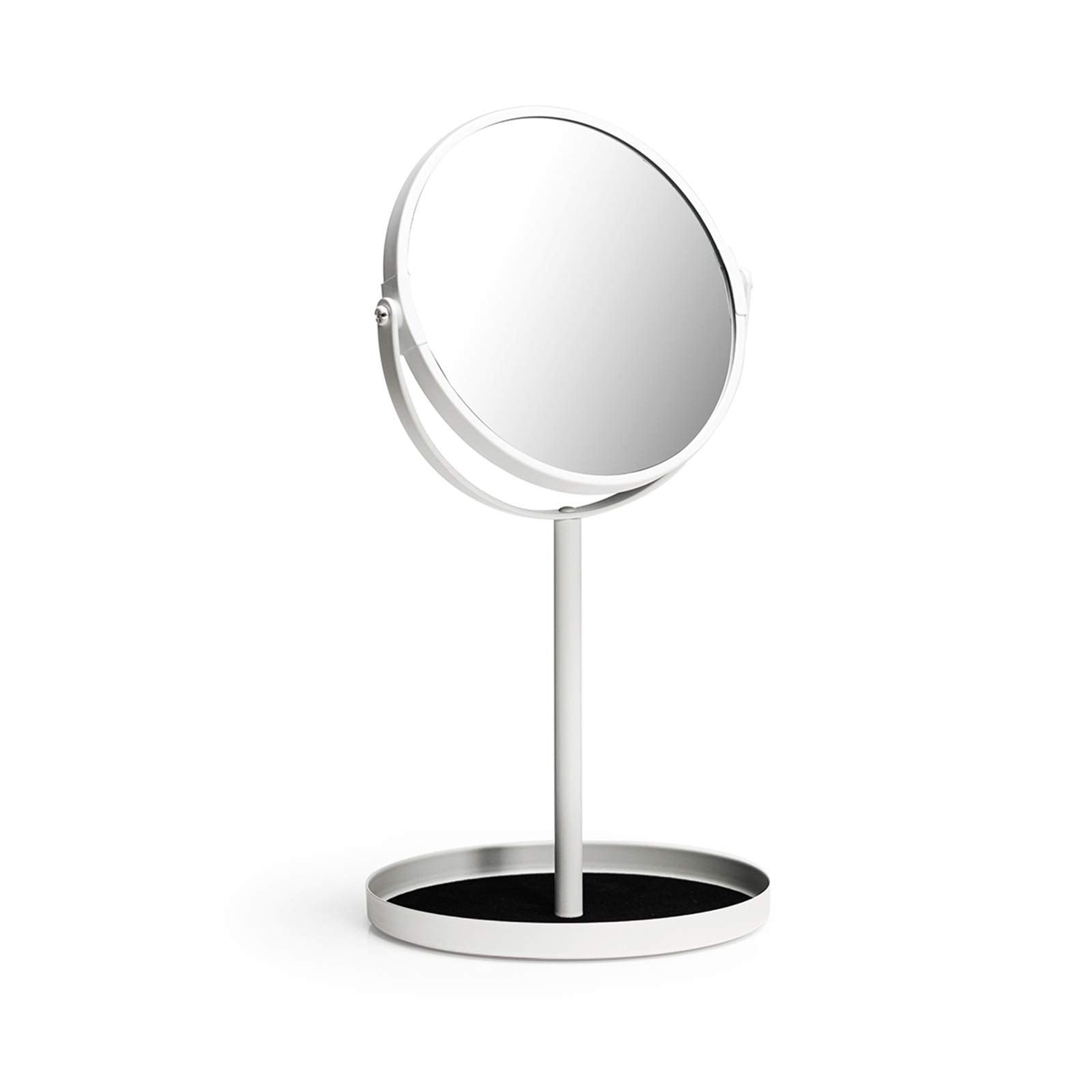 Miroir Ettori à double face avec grossissement 1x et 5x pour un maquillage précis