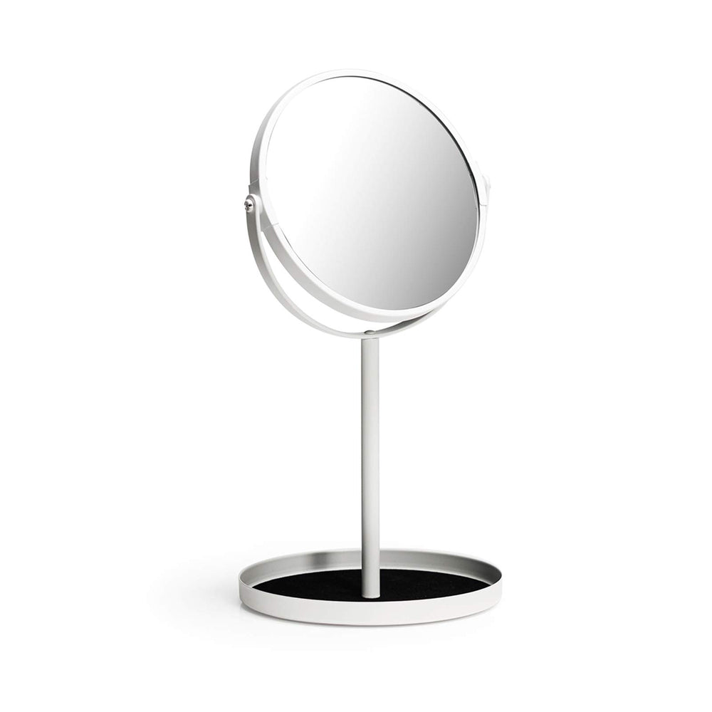 Miroir Ettori à double face avec grossissement 1x et 5x pour un maquillage précis