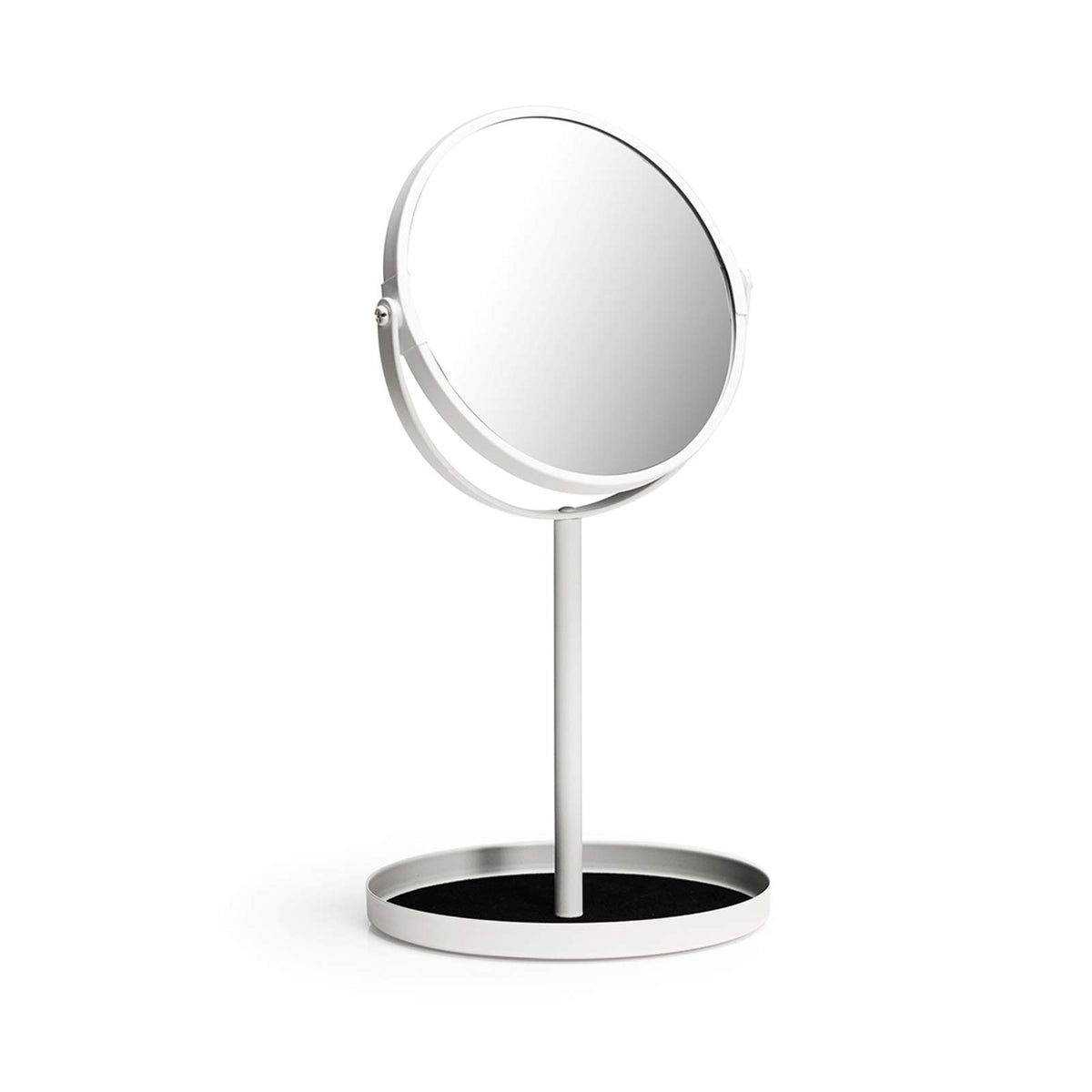 Miroir Ettori à double face avec grossissement 1x et 5x pour un maquillage précis