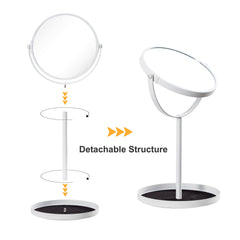 Miroir Ettori avec plateau bas pour ranger bijoux et outils
