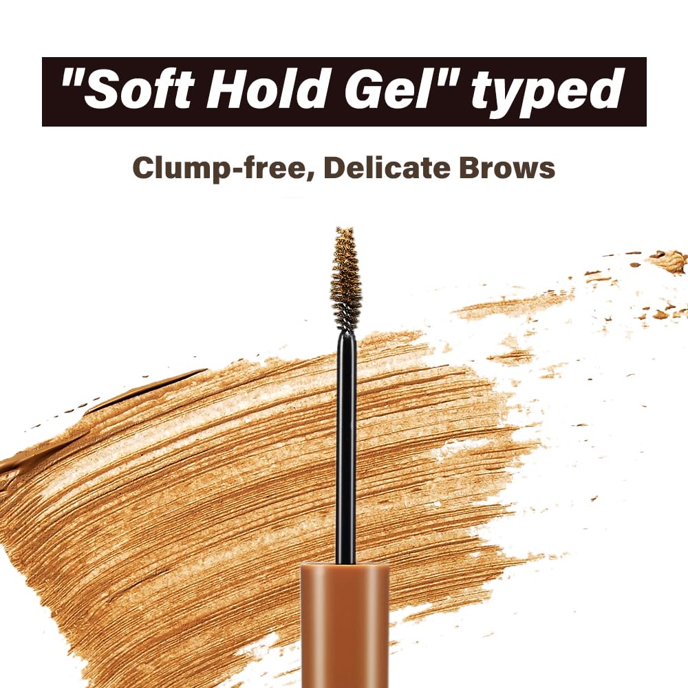 ETUDE Color My Brows Big Size soft gel texture glides smoothly on brows.
