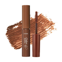 ETUDE Color My Brows applique la teinte rouge-brun sur les sourcils pour un effet défini