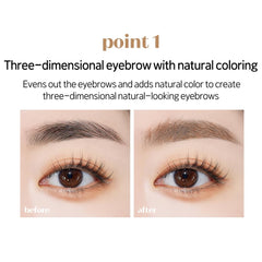 ETUDE Color My Brows – tenue longue durée pour toute la journée.