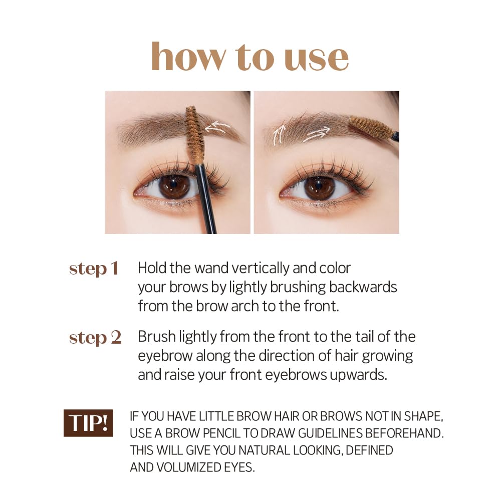 ETUDE Color My Brows promet une tenue longue durée tout au long de la journée