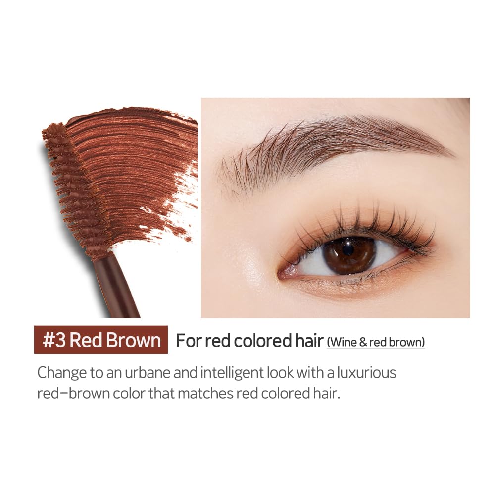 ETUDE Color My Brows offre une texture gel légère sans paquets et fini lisse